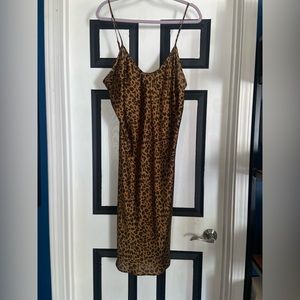 Leopard Print Slip Dress